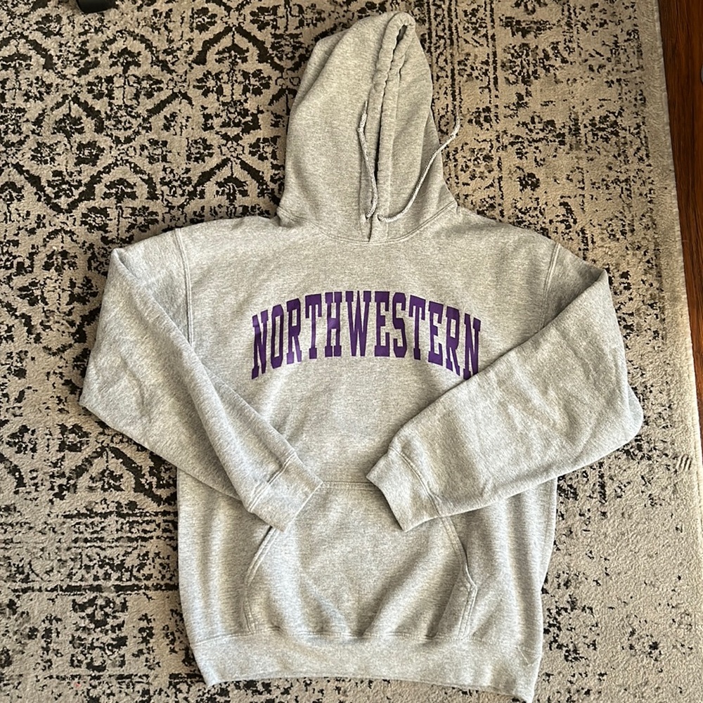 Northwestern Gray Hoodie